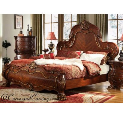 Curves & Carvings Signature Collection Bed - BED0090