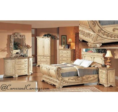 Curves & Carvings Signature Collection Bed - BED0116