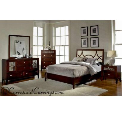 Curves & Carvings Bedroom Set- BED0203