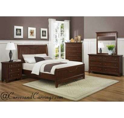Curves & Carvings Bedroom Set- BED0205