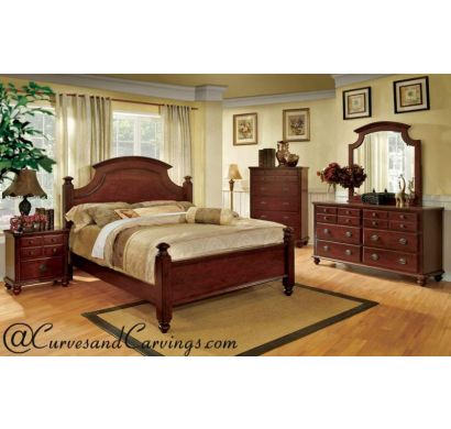 Curves & Carvings Bedroom Set- BED0221