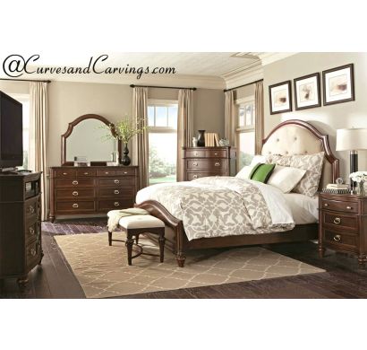 Curves & Carvings Bedroom Set- BED0242