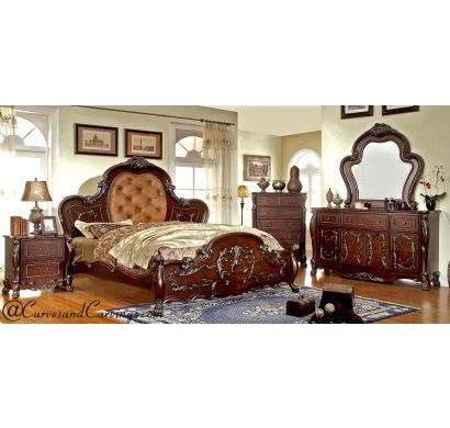 Curves & Carvings Bedroom Set- BED0258
