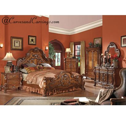 Curves & Carvings Bedroom Set- BED0259