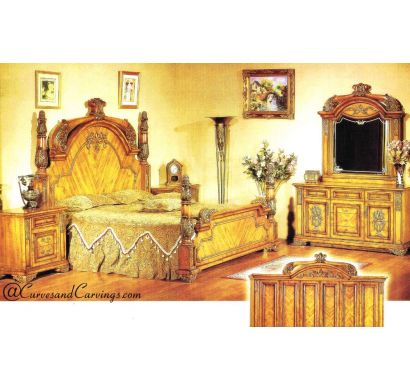 Curves & Carvings Signature Collection Bed - C&C BED0311