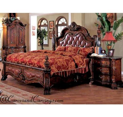 Curves & Carvings Signature Collection Bed - BED0104