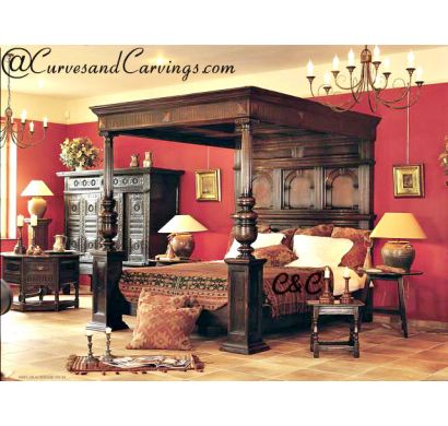 Curves & Carvings Signature Collection Bed - C&C BED0076