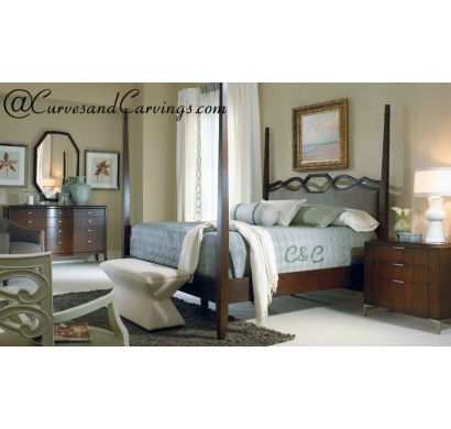 Curves & Carvings Delhi Classic Four Poster Bed - C&C BED0079