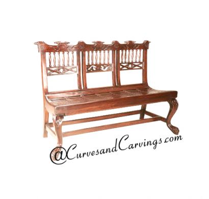 Curves & Carvings Classic Collection Bench - C&C BEN0006