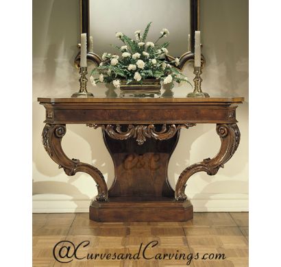 Curves & Carvings Classic Collection Console Table - C&C CON0021