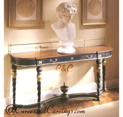 Curves & Carvings Classic Collection Console Table - C&C CON0077