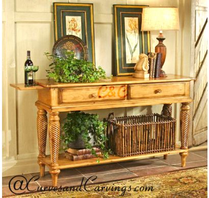 Curves & Carvings Premium Collection Console Table - C&C CON0090