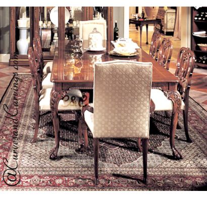 Curves & Carvings Classic Collection Dining Table Set - C&C DTC0020