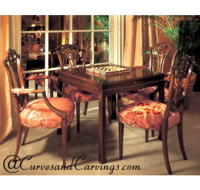 Curves & Carvings Classic Collection Dining Table Set - C&C DTC0035