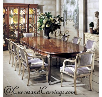 Curves & Carvings Classic Collection Dining Table Set - C&C DTC0041