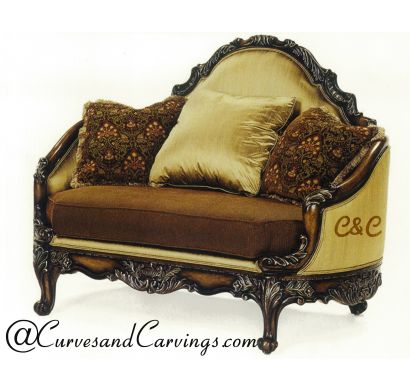 Curves & Carvings Classic Collection Sofa - C&C SOF0017