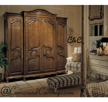 Curves & Carvings Classic Collection Wardrobe - C&C WAR0002