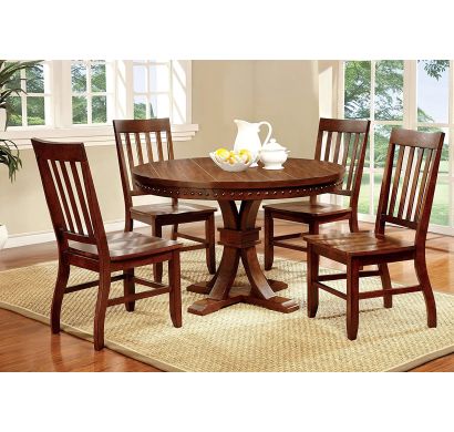 Curves and Carvings Classic Golden Royal Dining Table Set 0721