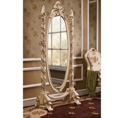 Curves and Carvings Colonial Standing Mirror 0009