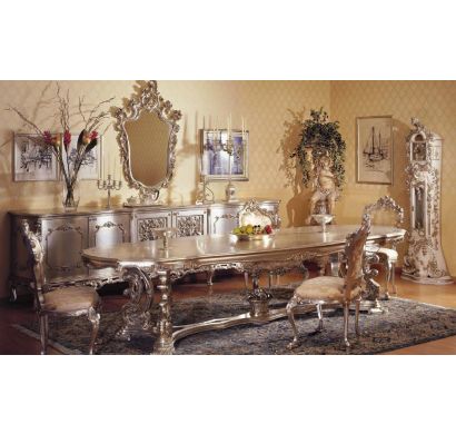 Curves & Carvings Signature Collection Dining Table Set - C&C DTC0099