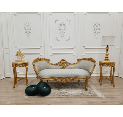 Curves & Carvings French Style Pune Settee Sofa- C&C SOF0109