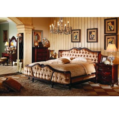Curves & Carvings London Classic Carved Bed - C&C BED0156