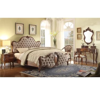 Curves & Carvings Montreal Classic Colonial Fusion Parel Bed - C&C BED0153
